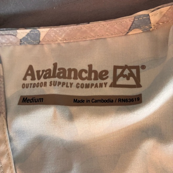 AVALANCHE OUTDOOR SUPPLY COMPANY Camouflage Print Casual Dress/Hiking Dress SZ M - Picture 6 of 6